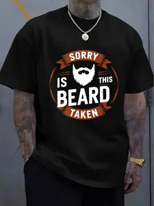 Beard Is Taken Funny T-Shirt – Orange Beard Graphic Tee, Gift for Bearded Men