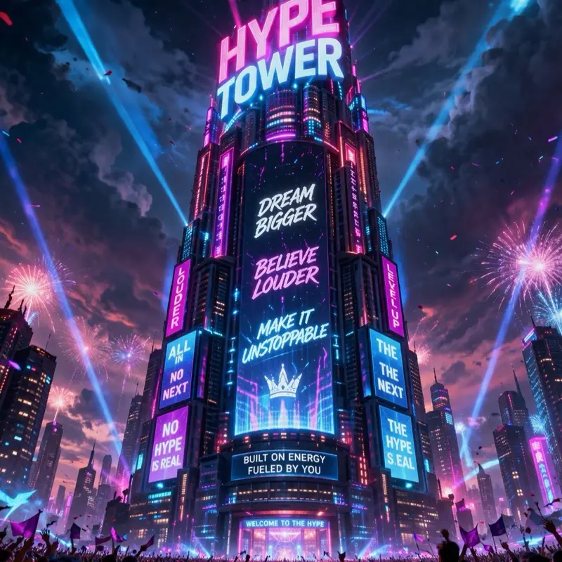 HYPE TOWER Official TCG Collectible Trading Card Box - 4 Sets Including Mega Evolution Base, Perfect Order, Ascended Heroes, Chaos Rising with Highest HP Stacks, All Hits Added (Authentic English Collectible Cards)