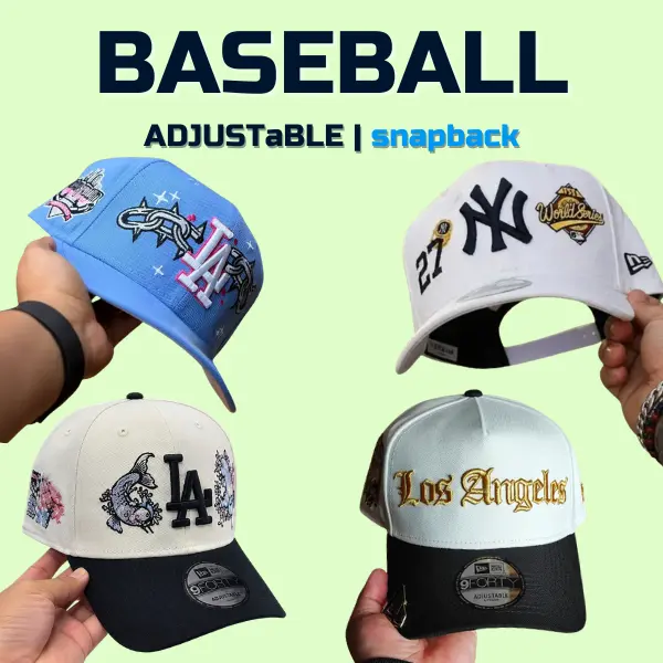 New Era MLB LA Dodgers & NY Yankees 9FORTY 9FIFTY 59FIFTY Premium Baseball Cap – Trendy Fitted Snapback Hat for Men Women, Adjustable Cotton Design, Embroidered Streetwear Accessory, Everyday Sports Travel Style, TikTok Shop USA 2026