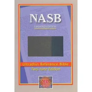 USED-NASB Ultrathin Reference Bible (Blue/Gray, Leathertex Two-tones) by The Lockman Foundation (Unknown)