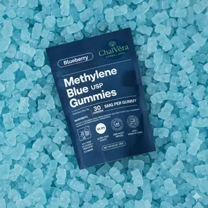 Methylene Blue Gummies USP Grade - 5MG per Gummy Bear (Blueberry) - Mood Booster, Brain Health Supplement by ChaiVera - Cognitive Energy Peak Performers Mental Clarity