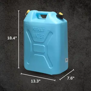 Scepter 04933 5 Gallon Water Can with Flexible Spout, Durable Construction, Ideal for Outdoor Adventures - Jugs, Drinkware