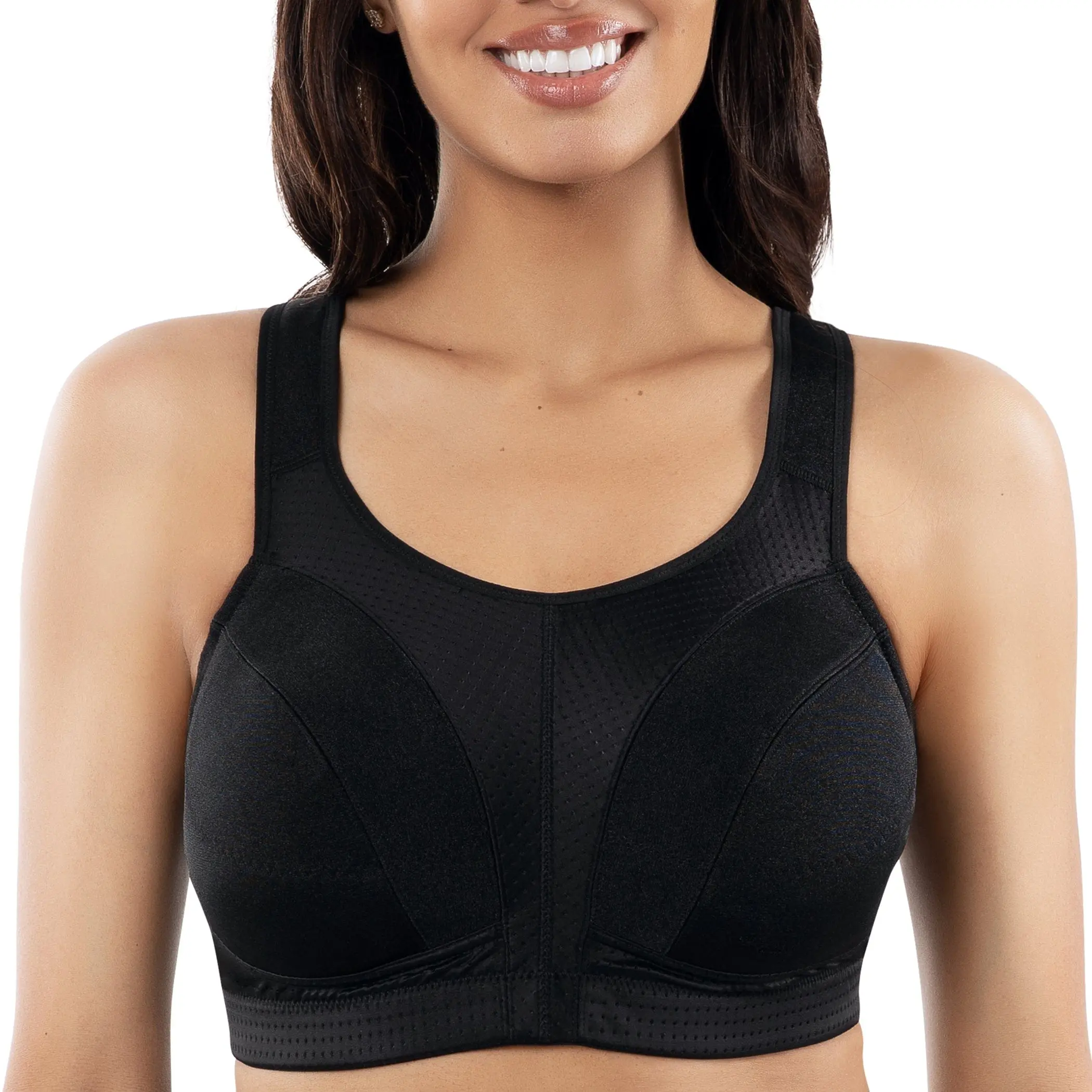 PARFAIT Active P62121 Wirefree Full Busted and Full Coverage Mid-high Impact Unlined Sports Bra
