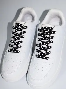 Star Pattern Shoelaces, Reflective Shoes Laces, Shoes Accessories for Women & Men, Casual Sports Basketball Shoes Laces, Secure Lace Up