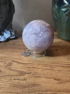 Natural Druzy Pink Amethyst Sphere - Natural Crystal Decor, Healing Aid for Jewelry Accessories & Derivatives
