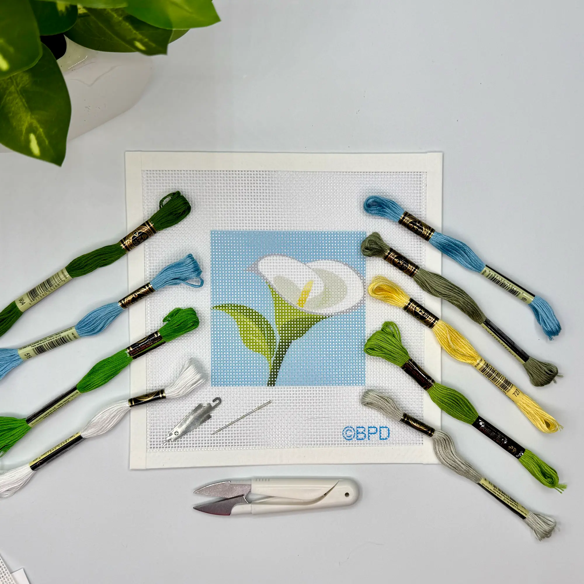 Calla Lily Needlepoint Design