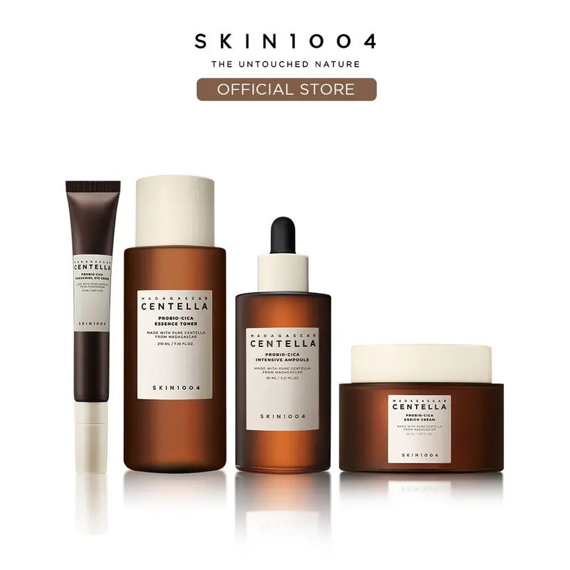 [SKIN1004 Official Shop] Complete Skin Barrier Care Set | Probio-Cica Toner + Ampoule + Enrich Cream + Eye Cream