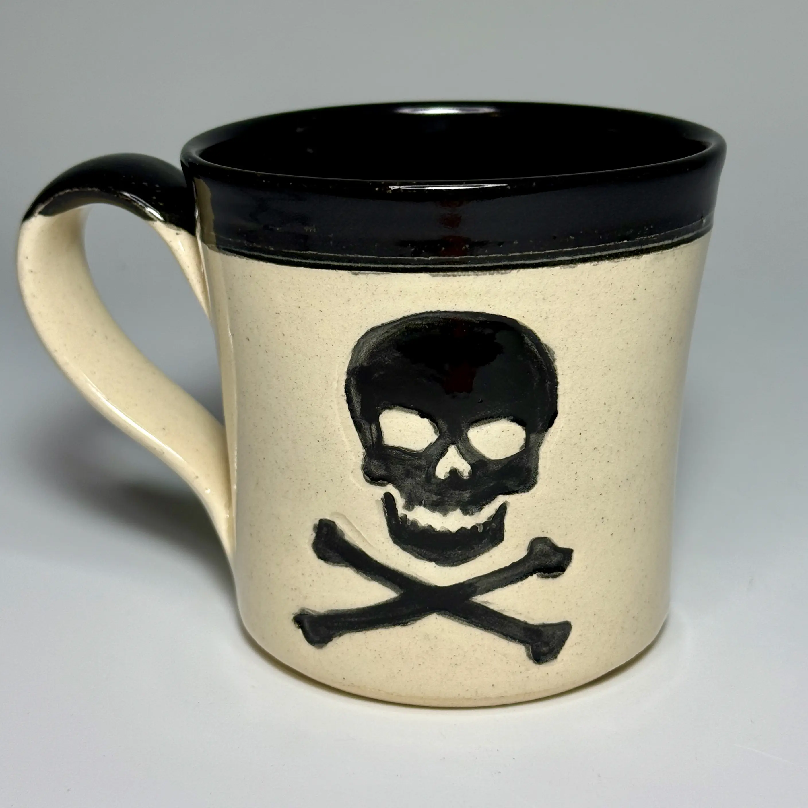 Matt Burton Pottery, "Jolly Roger" mug