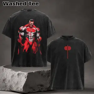 Omni Man v3 Invincible Retro Vintage Menswear Gift movie fans Top Apparel Classic Oversized Seamless Simple Straight Man Clothes Cotton designer shirts, graphic tees, men gifts, ,Graphic Streetwear T-shirt tees good tshirt