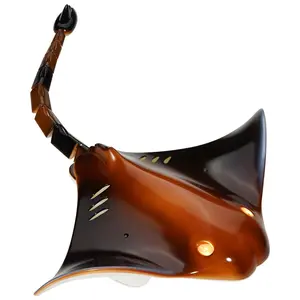 【FathersDayGift】VEVOR 2.4GHz Remote Control Manta Ray Toy, High-Simulation Robot with Light, 2 Rechargeable Batteries, Pool & Lake Use, RC Swimming Toy Gift for 6+ Year Olds