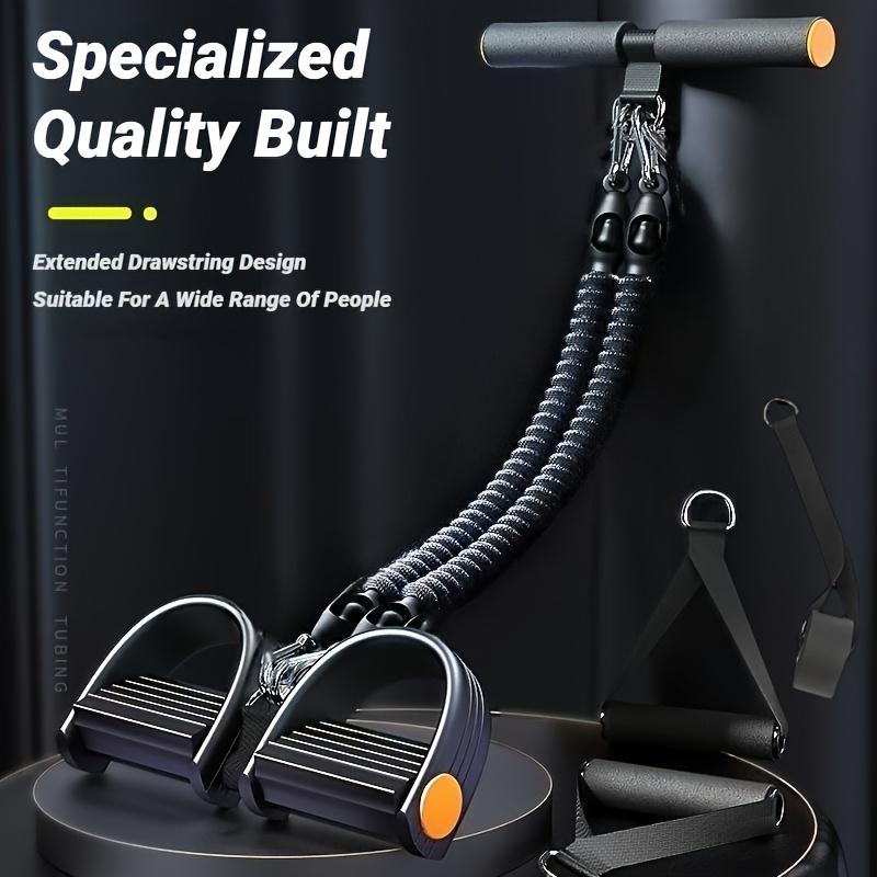 Home Pedal Resistance Trainer - Multifunctional Fitness Resistance Band Trainer, Back and Abdominal Muscle Exercise Equipment