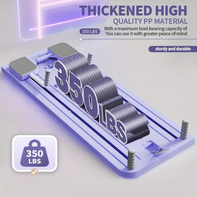 8 In 1 Pilates Board for Home Foldable, Pilates Board, Multifunctional Abdominal Board, Exercise Board, Abs Workout Equipment,Workout Portable Pilates Reformer Machine, Foldable Reformer Pilates Machine for Home Workout, Multifunctional Ab Exercise Board