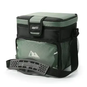 Zipperless Soft Sided Cooler with Hard Liner, 9 Cans, Sea Foam, Ideal for Food Storage and Cooling