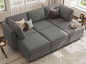 Belffin Modular Sectional Sofa Sleeper Modular Sectional Couch Sofa Convertible Sectional Couch Reversible Sofa Bed