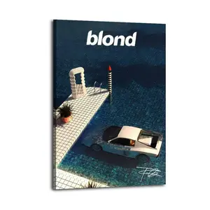Frank Ocean Blond Artistic Wall Decor, Waterproof Canvas Poster, Cute And Vibrant Poster for Bathroom, Living Room, Bedroom, Dorm, A Perfect Gift Idea for New Year Home Decor