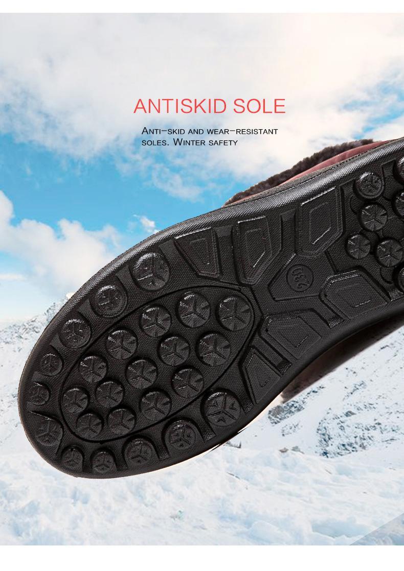 Cozy Fur-Lined Winter Boots Waterproof & Durable Super Soft Warm Plush Lining Anti-Slip Rubber Sole for Women's Trekking Walking