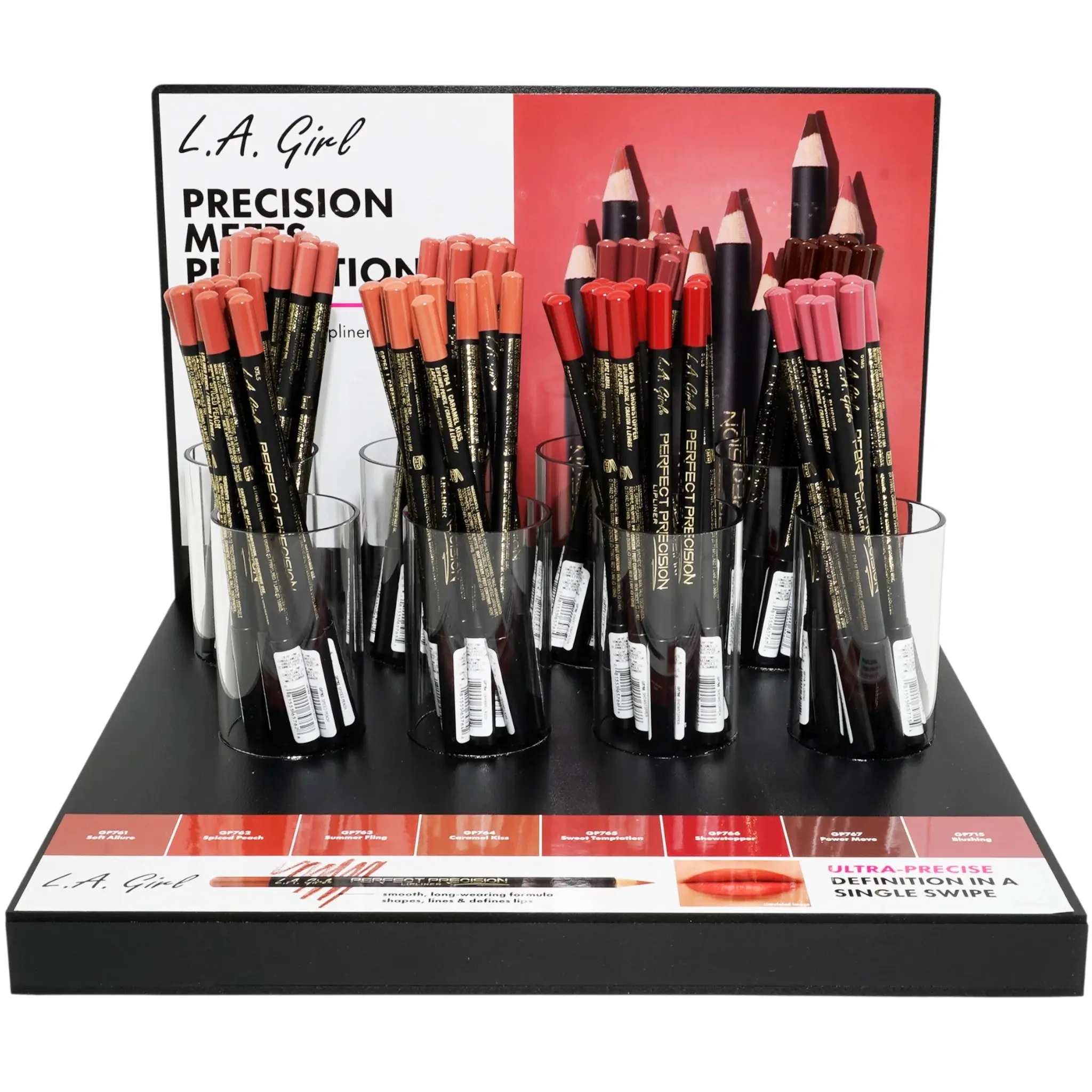 Delineador de Labios Perfect Precision L.A. Girl - Venta al por Mayor Display 96 Unidades (GPD567)