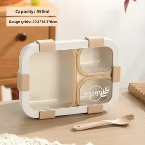 Lightweight Microwave Safe Lunch Box for Students and Office Workers BPA Free Compartmentalized Bento Container Ideal for Healthy Meals Fruits Salads and Portion Control
