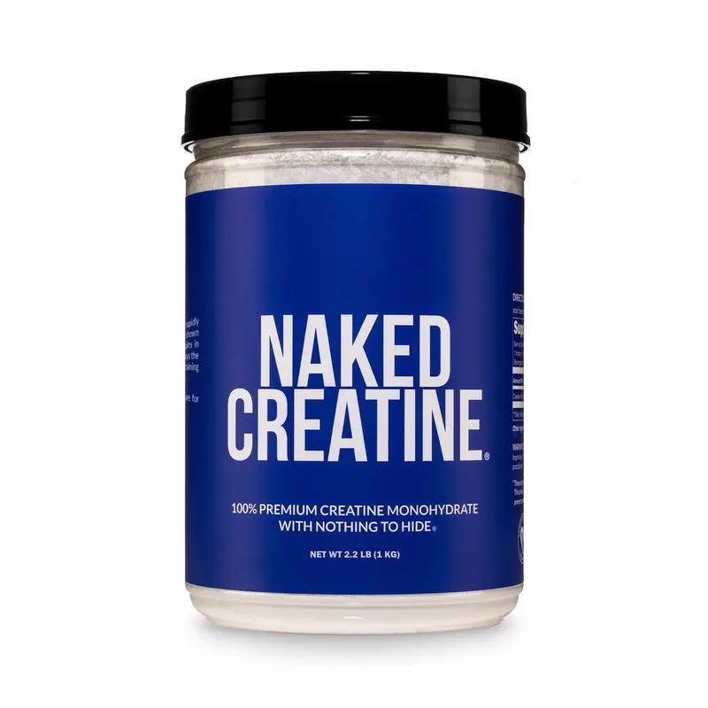 Naked Creatine - 100% Premium Creatine Monohydrate Powder - 1kg - Only 1 Ingredient - Shown to promote strength, muscle mass, and improve exercise performance - 5g creatine per scoop