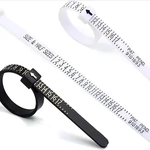 Ring Sizer Tool for Precise Fit Measurement in Sizes 1-17 with Half Sizes Option for Accuracy