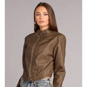 Off Duty Cool Faux Leather Jacket
