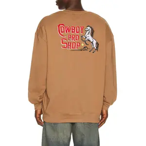 Sendero Provisions Co. Cowboy Pro Shop Sweatshirt in Light Brown Unisex
