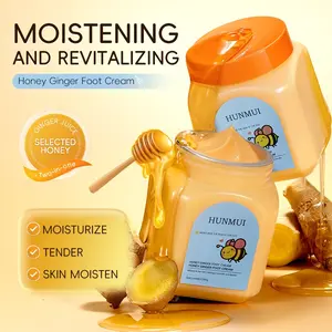 Honey Hand Foot Cream Rich in Ve & Ginger, Dry Flaky Feet Care, Non-Greasy, Lightweight Texture, Deep Moisturizing for Heels, Daily Foot Care