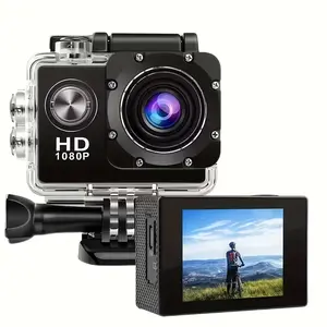 1080P HD Sports Camera, 140° Wide Angle Lens, 2.0 Inch LCD Screen, 8GB Micro SD, Outdoor Photography, WiFi Enabled