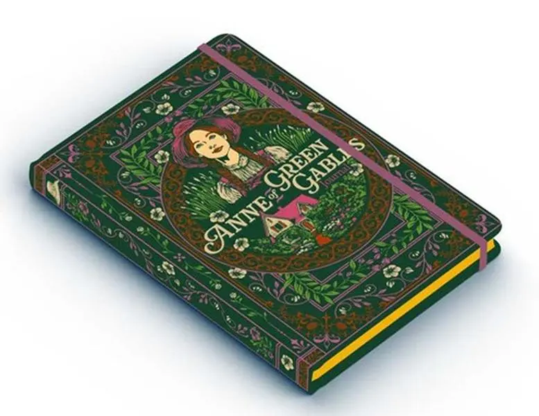 Anne of Green Gables Classic Gold-Edge Hardcover Book Shaped Notebook, Office Stationery Supplies - Durable Hard Cover for Note-Taking, Elegant Gift Option, Book Shaped Notebooks, Hardcover Journal Notebook, Notes Notebook