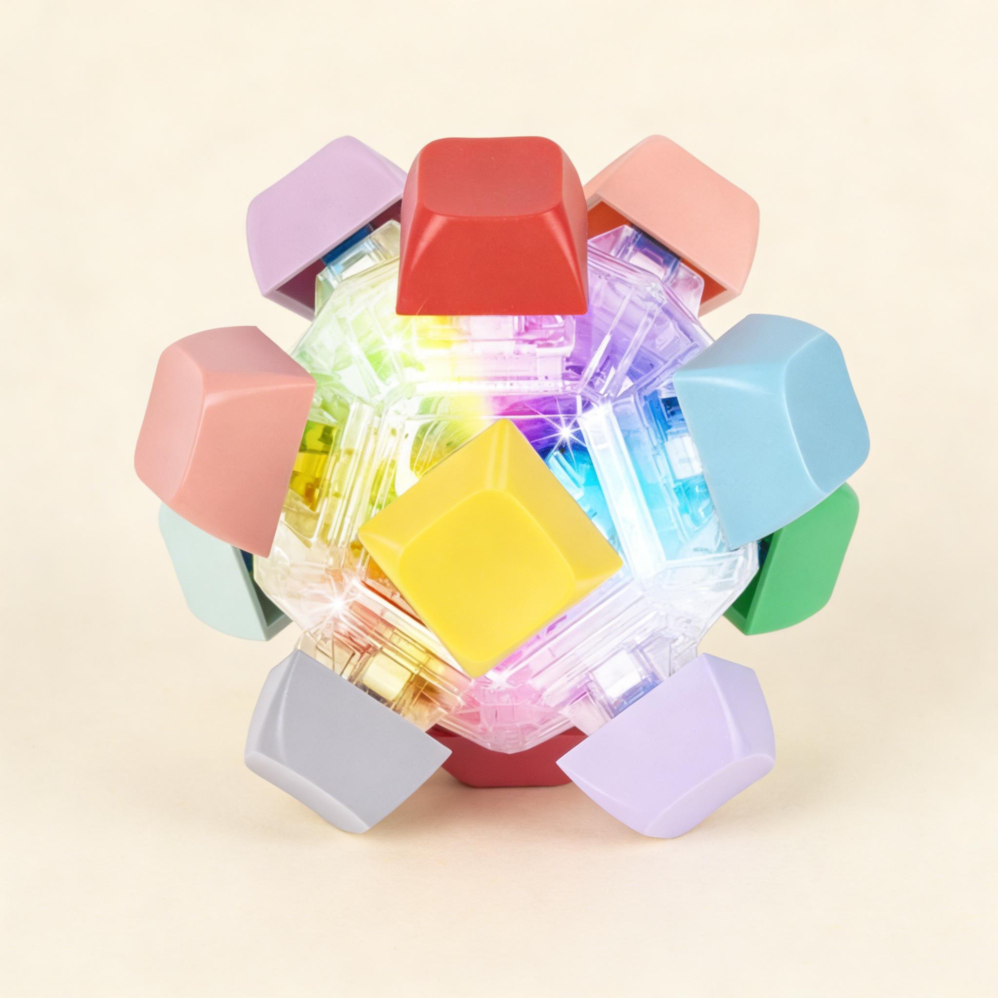 LED-Illuminated Keyboard Clicker – Sensory Fidget Toy for Stress Relief