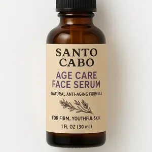 Santo Cabo Age Care Face Serum - Natural Anti-Aging Formula with Rosehip Oil Argan Oil & Vitamin E for Firm Youthful Skin 1/2 oz