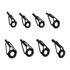 8Pcs Fishing Rod Guides Set, Repair Kits Guide Tip Kits, Part Ceramic