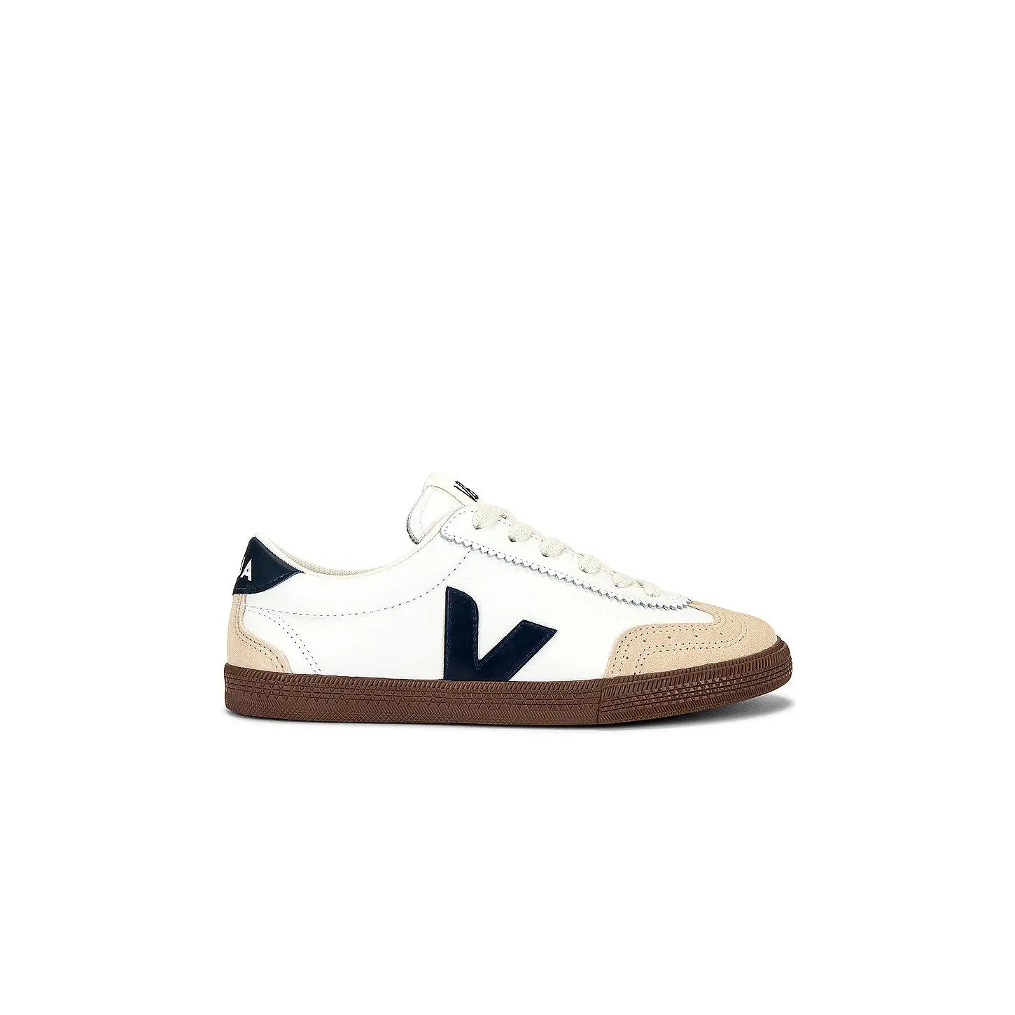 Veja Volley Bastille Sneaker in White Nautico Bark Veja Volley Bastille Sneaker in White Nautico Bark