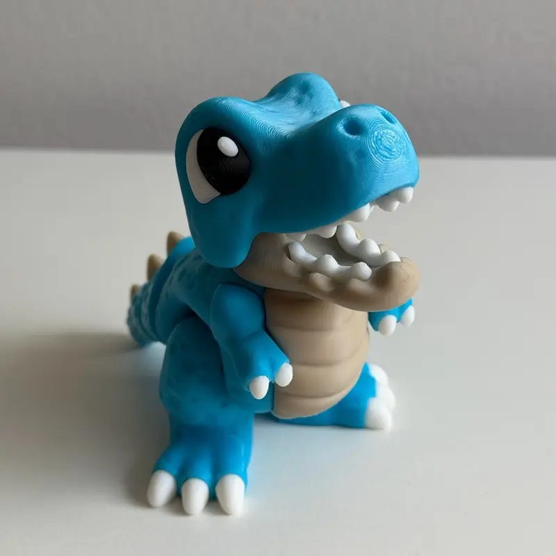 Baby Dinosaur 3D Printed Flexi Fidget Toy