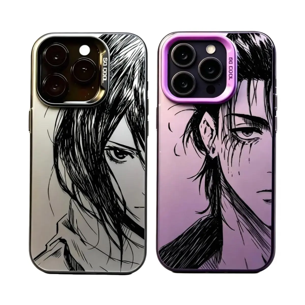 Attack On Titan Cool Anime Phone Case for iPhone 17/16E  17, 16, 15, 14, 13, 12, 11 Pro Air Plus ProMax and Samsung S26-S20 Ultra Plus FE shock-absorbing phone cases, fashionable gift.