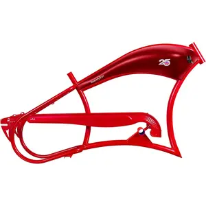 Tracer twenty5 Bike 26" Stretch Cruiser Steel Frame and Chain Guard,BT-T800 Battery Holder for 26" x3.0, 4.0 Tire Multi-Color bikeaccessories
