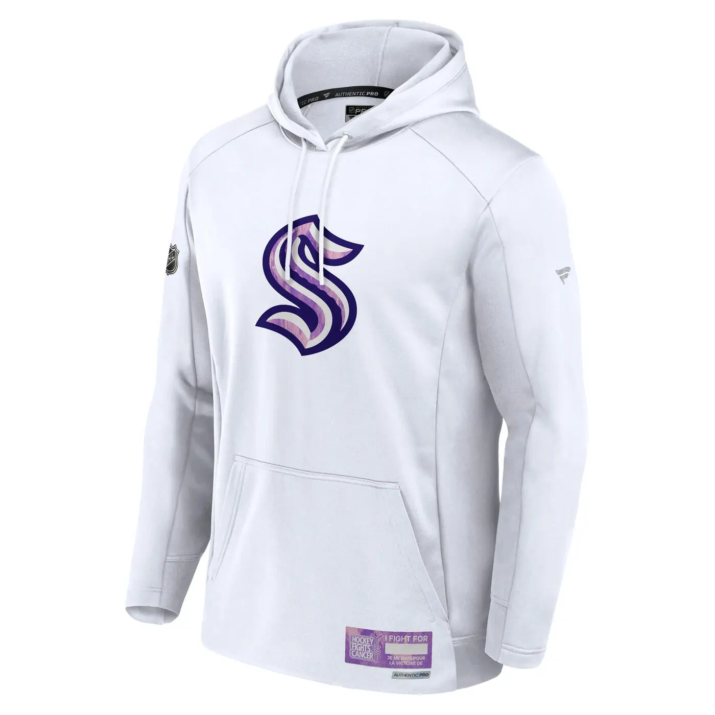 Seattle Kraken 2024-25 Hockey Fights Cancer AP Hoodie