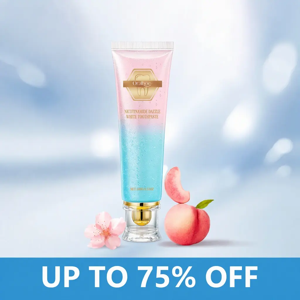 【Triple Whitening】Niacinamide Whitening Toothpaste Essential for Home and Travel, Make Your Smile Shine