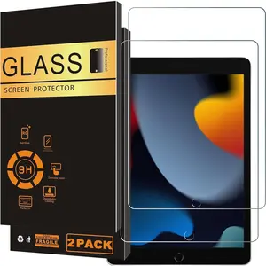 Screen Protector for iPad 9th 8th 7th Generation (10.2 Inch, iPad 9/8/7, 2021&2020&2019) Tempered Glass/Apple Pencil Compatible [2 Pack]
