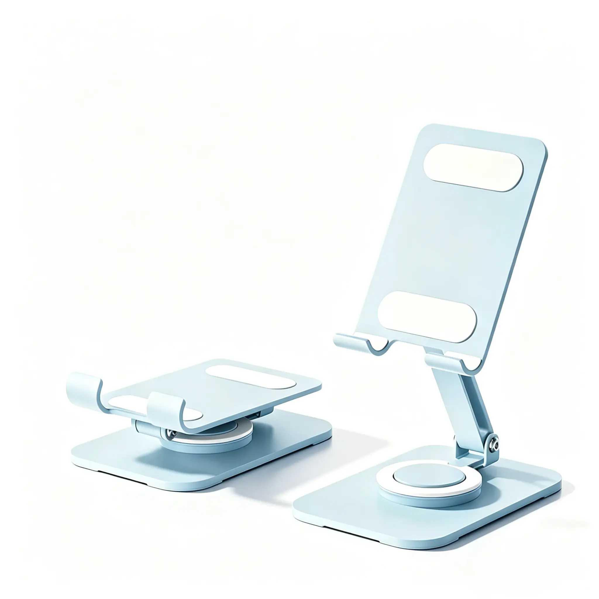 Portable Universal Tablets/Phones Stand, 360° Rotate Ultra-Stable Holder with Heavy-Duty Support, Adjustable Sturdy Base for Home Office