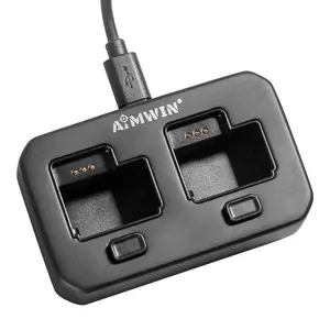 AIMWIN WLC500 Dual Magnetic Charging Dock for Rechargeable Flashlight Batteries, USB-C Fast Charger Station for Outdoor Gear & Home Use