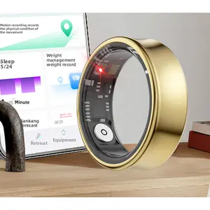 Matte Surface Smart Ring 2026 Newest with Blood Oxygen Monitor Step Counter Long Battery Life for Daily Use Enhanced Monitoring Rechargeable Fitness