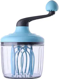 Egg Whisk &Separators Plastic Hand Crank Push Whisk Blender for Home - Versatile Tool for Egg Beater, Milk Frother, Hand Push Mixer Stirrer - Kitchen Utensil for Blending, Whisking, Beating