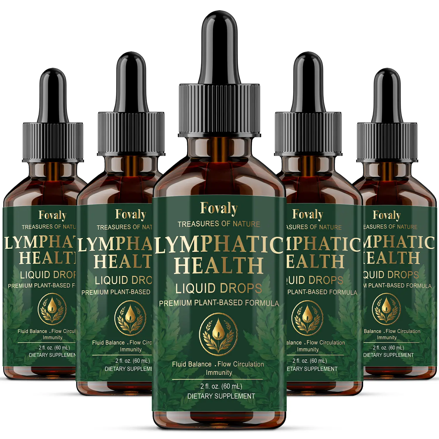 5 BOTTLES HERBAL HEALTH LIQUID DROPS