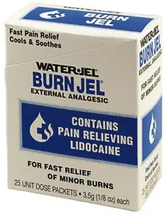 Medique Therapeutic Burn Relief Gel - Antiseptic Therapy Treatment, 25 x 3.5 g Units, Non-Unitized Kit in Box Container, 66622