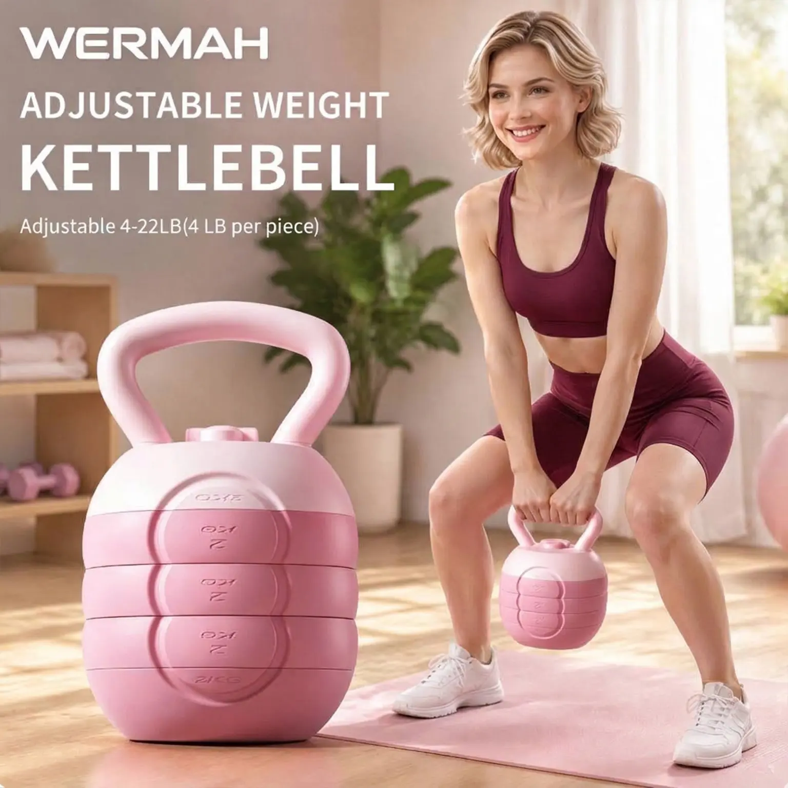 Adjustable Weight Kettlebell with handles, Water-Fillable, used for weightlifting adjustment, strength and core training, home gym weightlifting kettlebells, fitness equipment