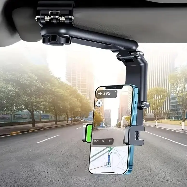 【Summer Survivals 】JOYTUTUS Car Phone Mount Cup Holder - Auto Parts Accessories, Large Adapter Long Arm, 360-Degree Rotation, Compatible with iPhone, Samsung & All Smartphones, Black, Phone Holder for Car