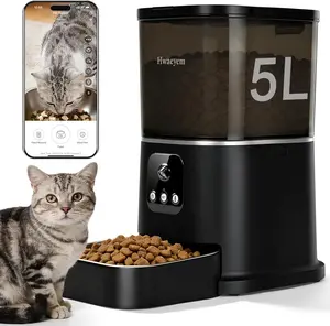 2026 Trend #PetTok Essential, Automatic Cat Feeder with Camera, 5L/28 Cups WiFi Smart Feeder, Two-Way Audio, Anti-Clog System, Night Vision App Control for Indoor Small Pets sale Pet Stuff Cat Stuff For Indoor