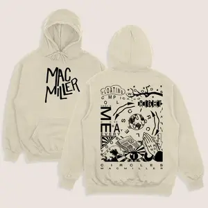 Mac Miller Tribute Shirt Hoodie, Retro Abstract Art Sweatshirt, Floating Text Design, Ideal Gift for Mac Miller Fans