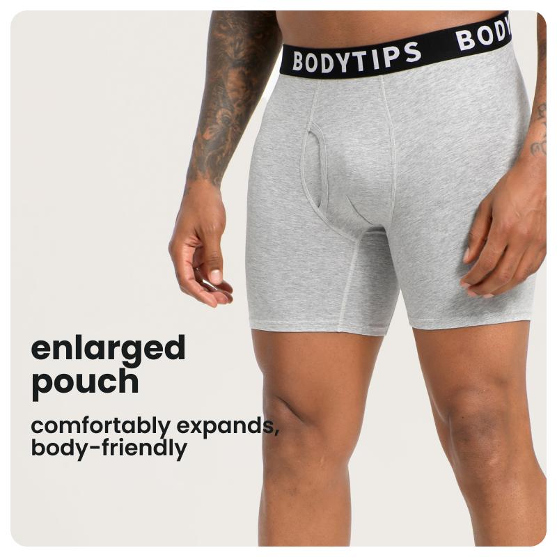 BodyTips 3Pack Boxer Briefs Seamless Breathable Skin Friendly 50S Premium Fabric Casual Soft Underwear 0.8cm Thin Waistband Flexible Fit Design Smooth Boxer Panties Popular Underwear Versatile Briefs For Daily Wear Casual Outfit Active Use All Day Comfort